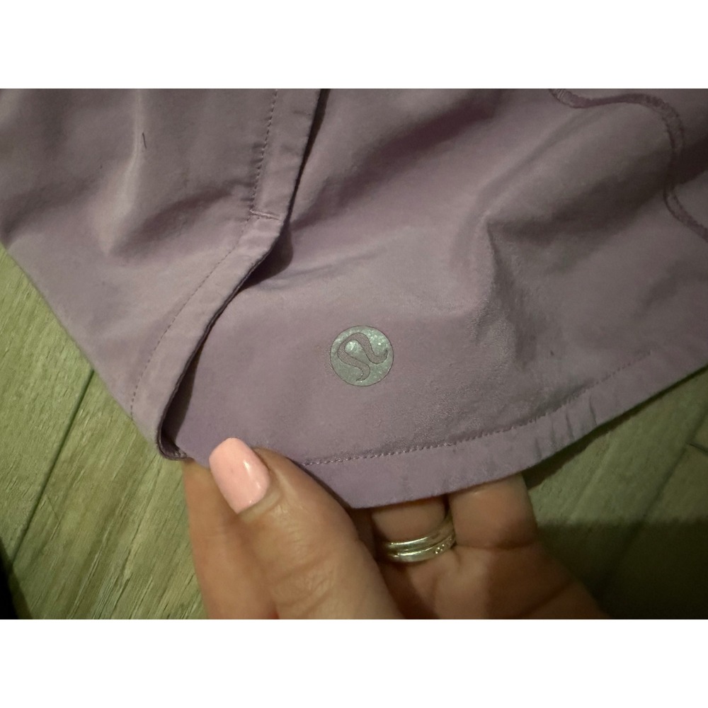Lululemon Speed Up Low-Rise Lined Shorts 2.5 2 Pack Purple Blue Womens 10 - Picture 5 of 8